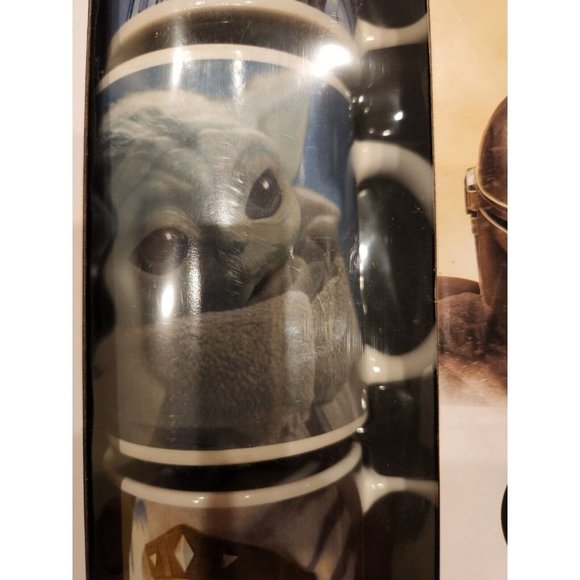 2021 Star Wars The Mandalorian 6 Mug Set Limited Edition w/ Cocoa Mix - Picture 3 of 10